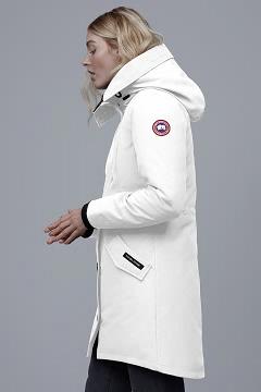 Chamarras Canada Goose Mujer Mexico - Rossclair Abrigos Blancos PO7628194